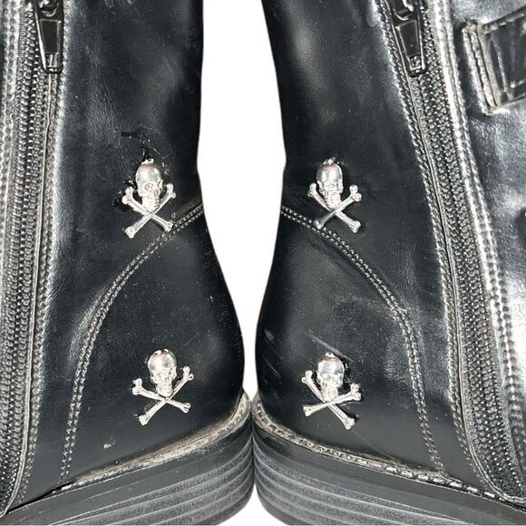 Madden studleyy studio black studded leather buckle boots re vamped!! - Picture 4 of 7